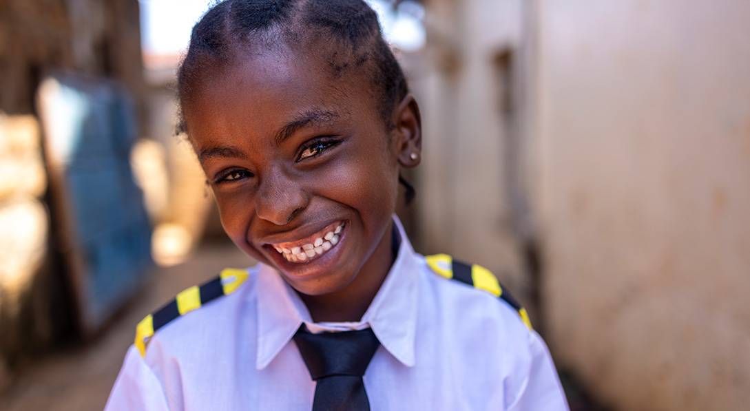 Adeline, 7, Kenya.