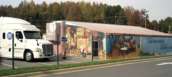 The Compassion Experience tent and truck