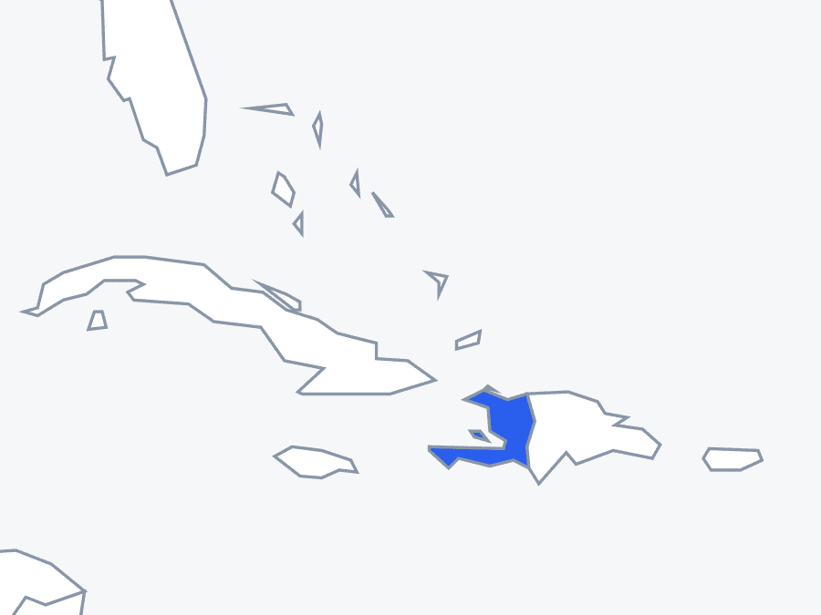 Map of Haiti.