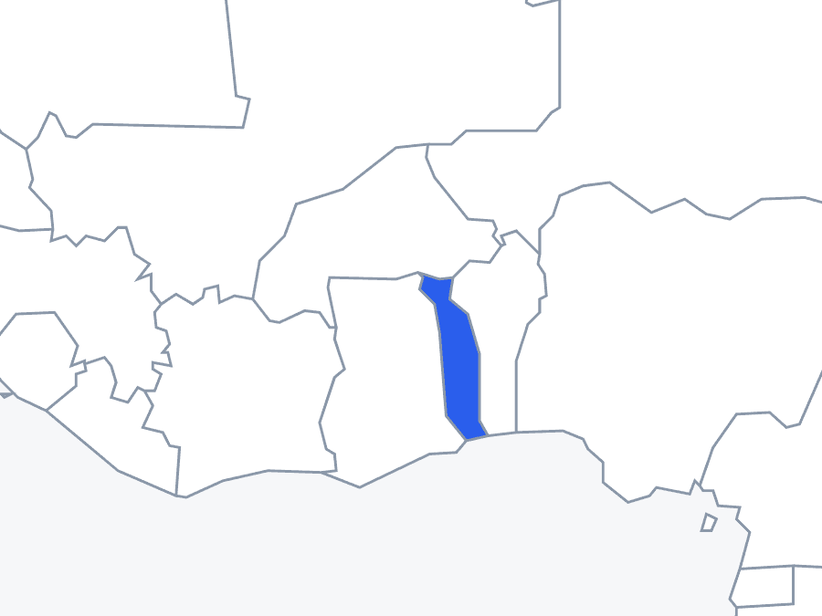 Map of Togo