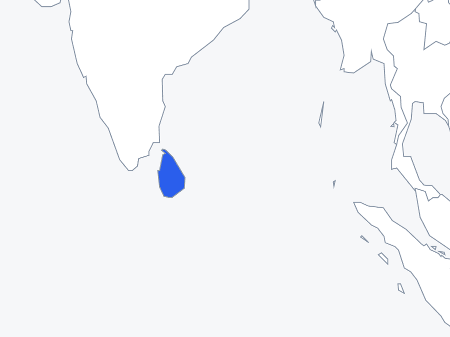 Map of Sri Lanka