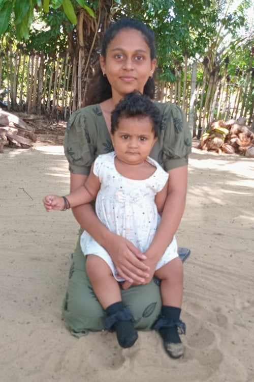 An unsponsored girl named Nithuni from Sri Lanka who has waited 568 days for a sponsor.