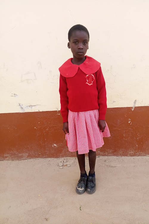 An unsponsored girl named Sophia from Kenya who lives in an AIDS-affected area and has waited 733 days for a sponsor.