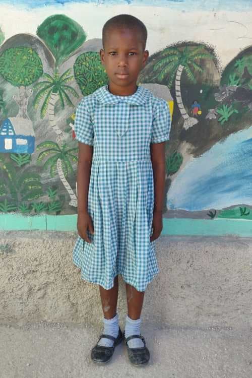 An unsponsored girl named Pope from Haiti who is vulnerable to exploitation and has waited 680 days for a sponsor.