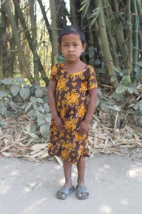 An unsponsored girl named Tithi Rani from Bangladesh who is vulnerable to exploitation and has waited 254 days for a sponsor.