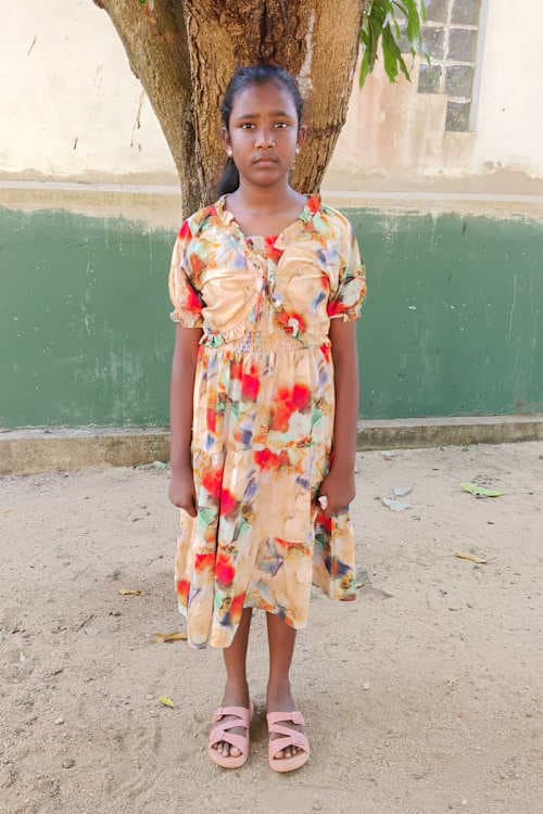 An unsponsored girl named Nisansala from Sri Lanka who has waited 189 days for a sponsor.