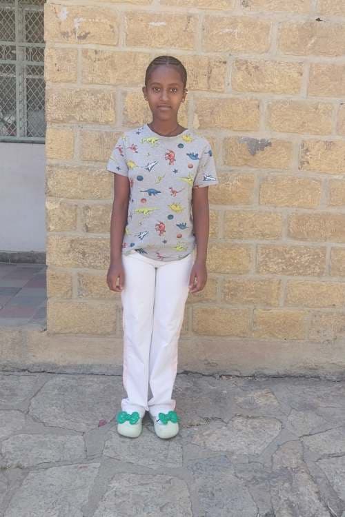 An unsponsored girl named Yeabsra from Ethiopia who lives in an AIDS-affected area, is vulnerable to exploitation and has waited 522 days for a sponsor.