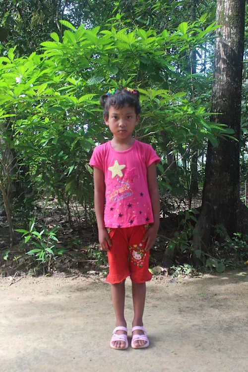 An unsponsored girl named Arkiya from Bangladesh who is vulnerable to exploitation and has waited 200 days for a sponsor.