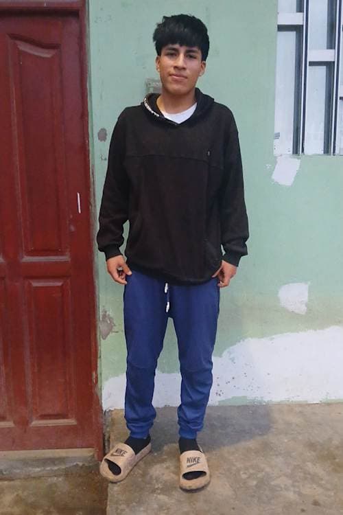 An unsponsored boy named Rosmel from Peru who has waited 357 days for a sponsor.