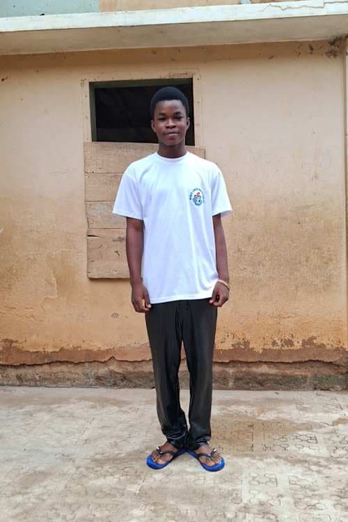 An unsponsored boy named Kwame from Ghana who lives in an AIDS-affected area and has waited 379 days for a sponsor.