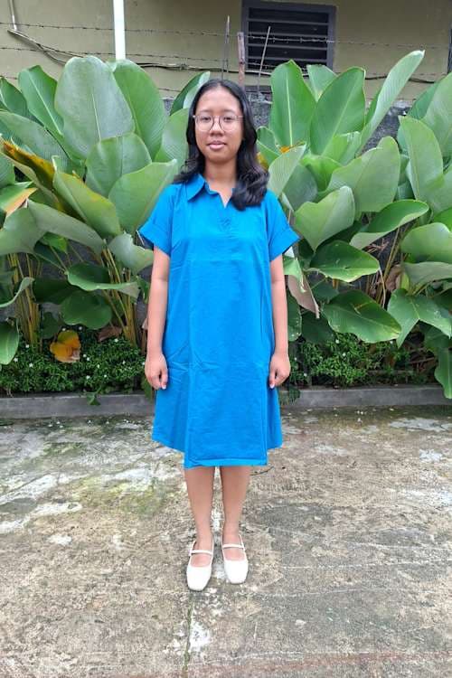 An unsponsored girl named Joy from Indonesia who has waited 489 days for a sponsor.