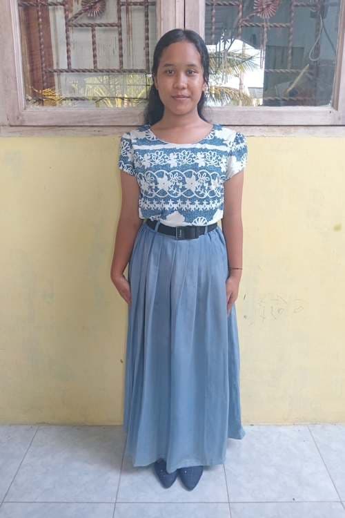 An unsponsored girl named Adel from Indonesia who has waited 36 days for a sponsor.