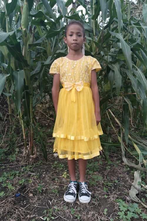 An unsponsored girl named Sera from Indonesia who has waited 554 days for a sponsor.