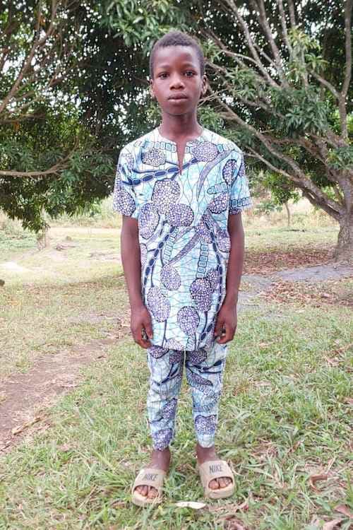 An unsponsored boy named Elise from Togo who lives in an AIDS-affected area, is vulnerable to exploitation and has waited 606 days for a sponsor.