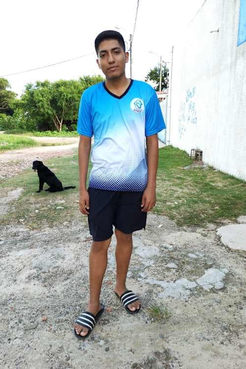 An unsponsored boy named Airthon from Bolivia who has waited 324 days for a sponsor.