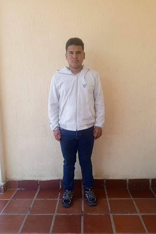 An unsponsored boy named Deyner from Colombia who has waited 637 days for a sponsor.