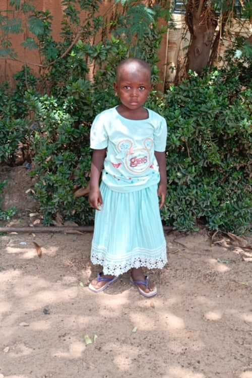 An unsponsored girl named Gemima from Burkina Faso who lives in an AIDS-affected area, is vulnerable to exploitation and has waited 604 days for a sponsor.