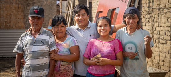 A family from Peru lost everything when an earthquake struck their community
