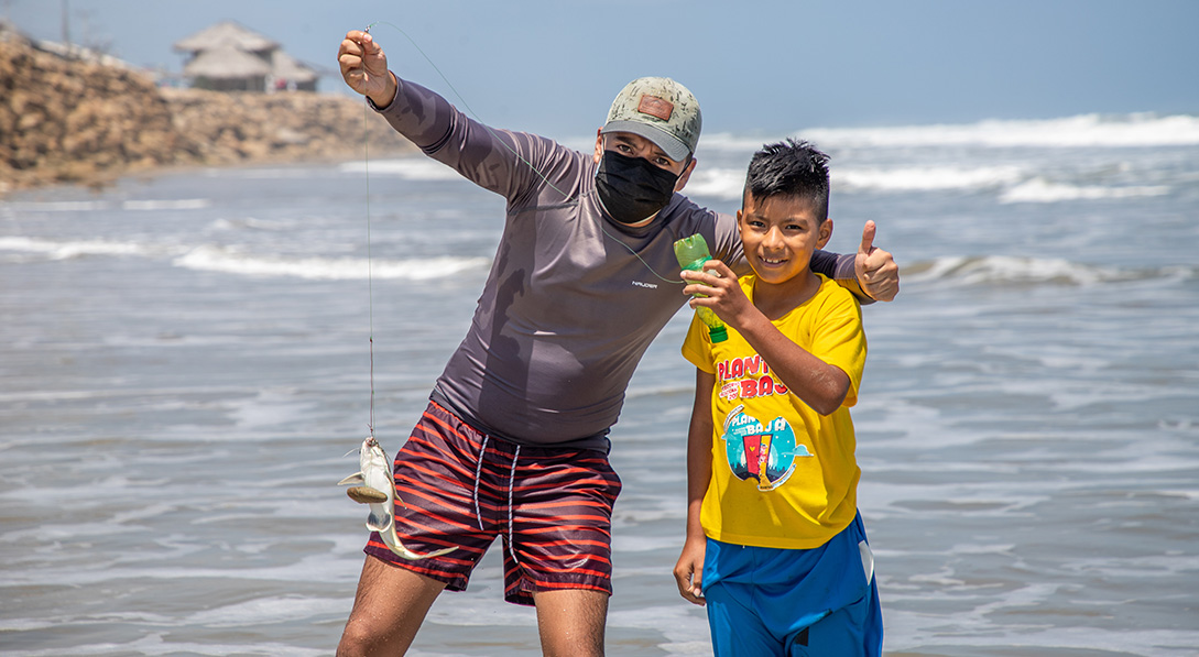 Jose and Nico fishing