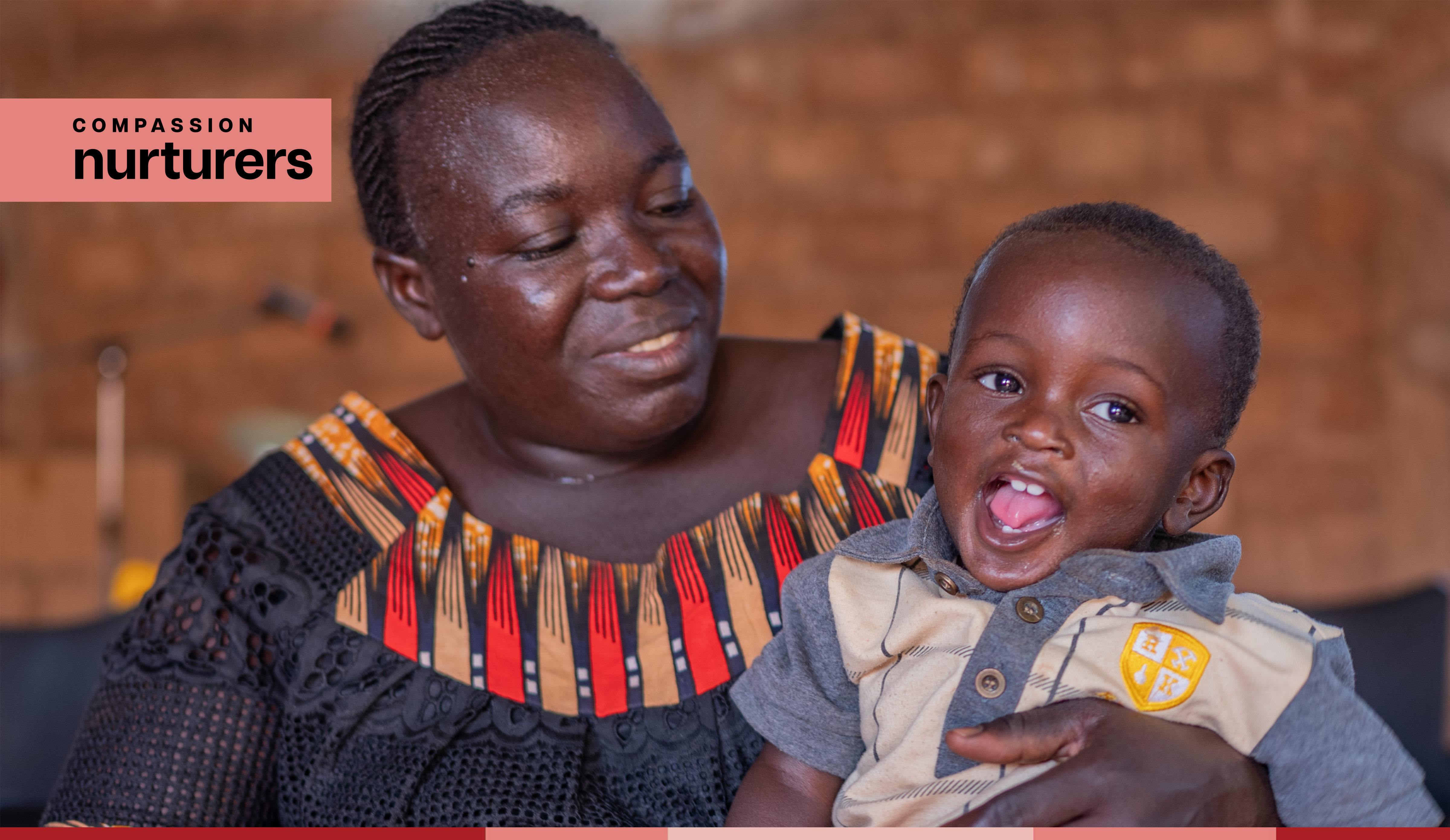 Nathalie and her baby Steeve