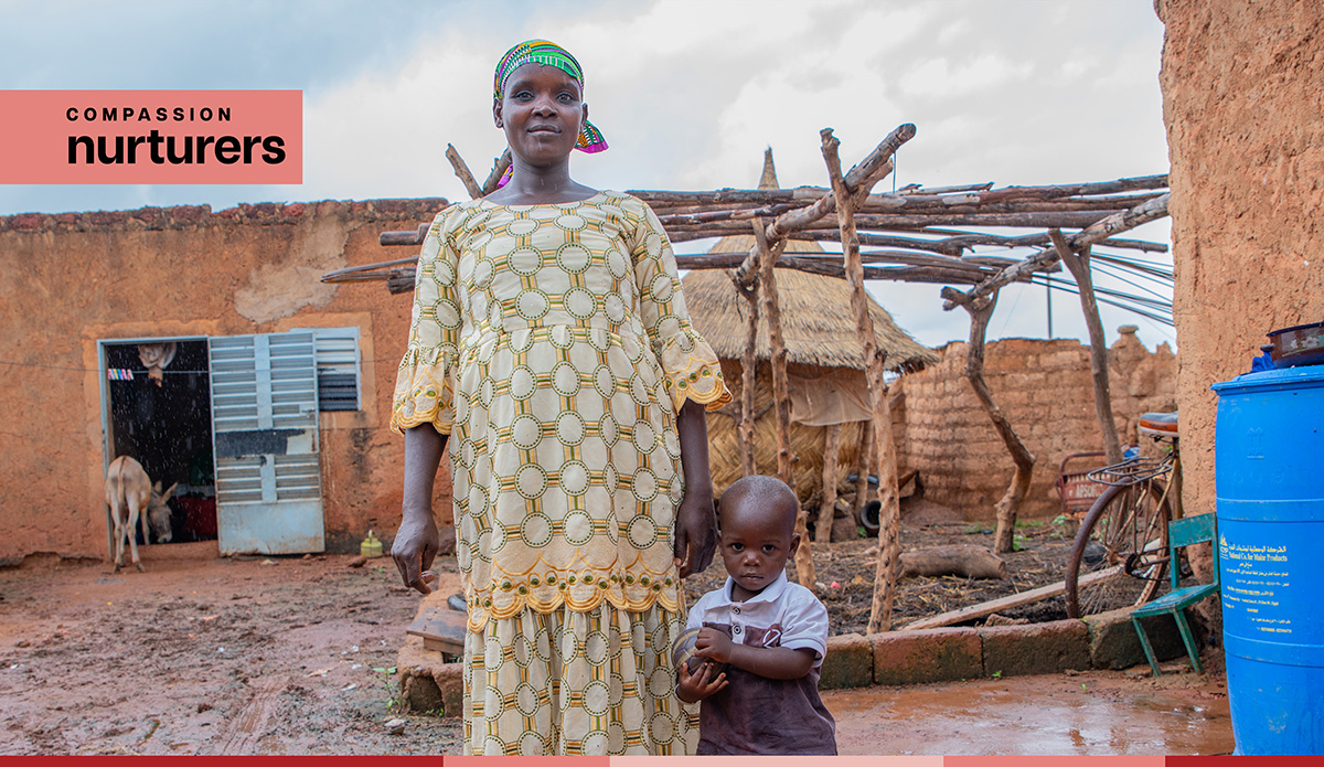 Maria and her toddler Amza