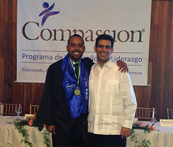 Jonathan graduates from the Compassion program through his local church