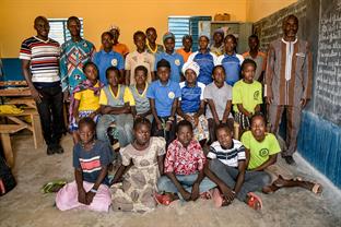 students and staff in the classroom