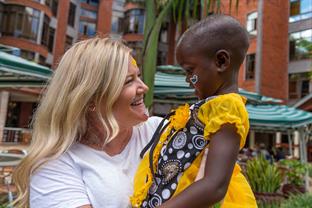 a sponsor and her sponsored child