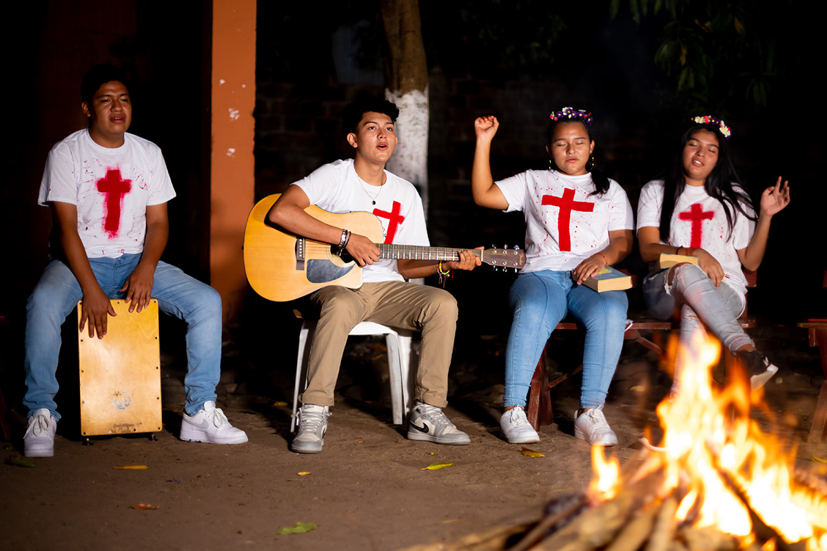 Teens worship and experience God's power