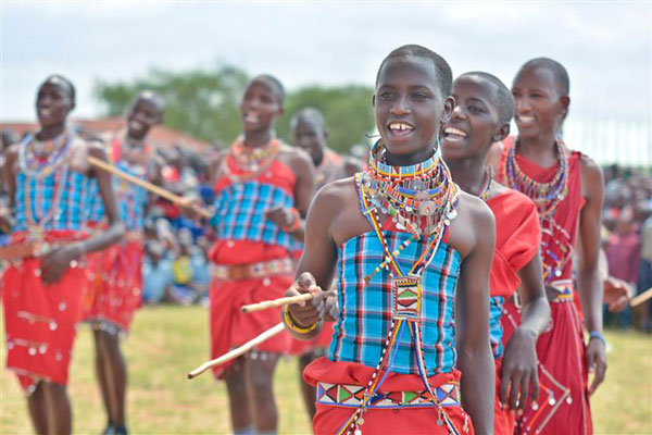 Children posing for a photo