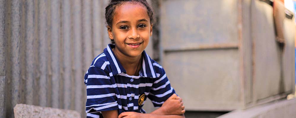 Child in Ethiopia Smiling