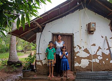 Help families in poverty reconstruct their homes after a disaster