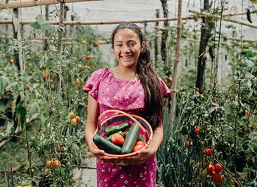 Give vegetable seeds to a family in need