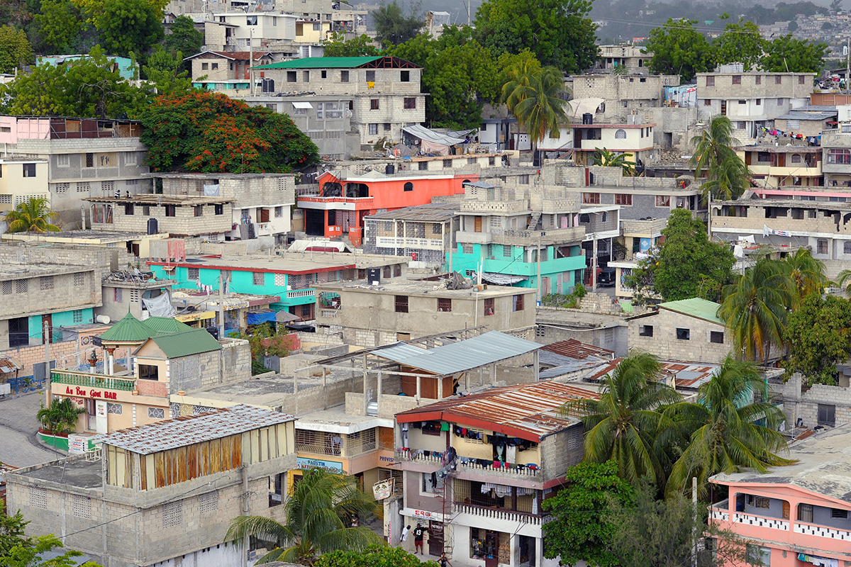 Residential buildings in Haiti.