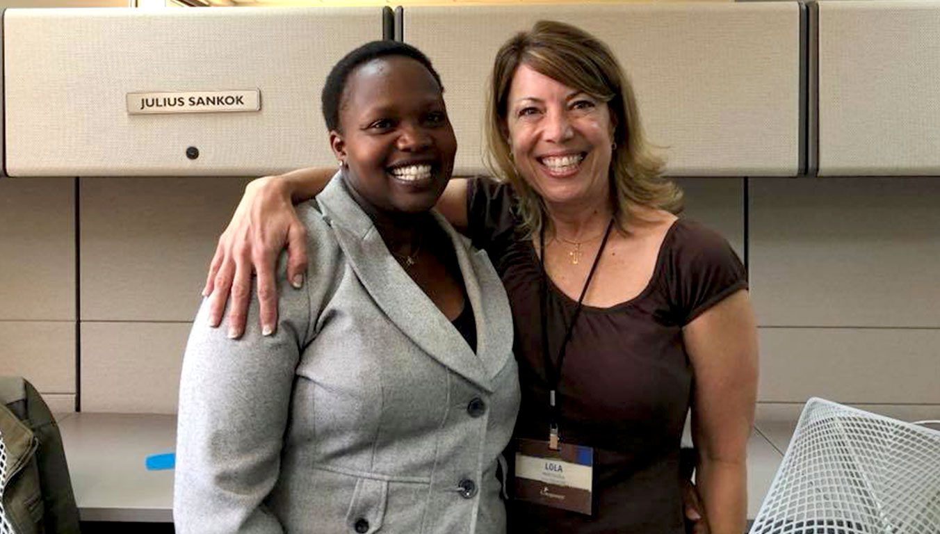 Lola with Leah, Compassion Kenya’s Director of Child Health Services