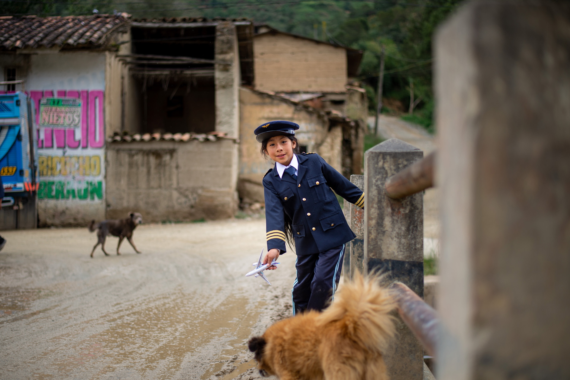 8-year-old Flor in Peru wants to be a pilot when she grows up
