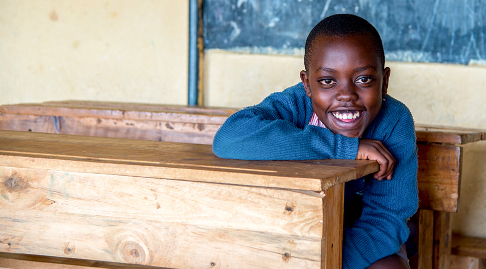 Sponsored boy in Rwanda