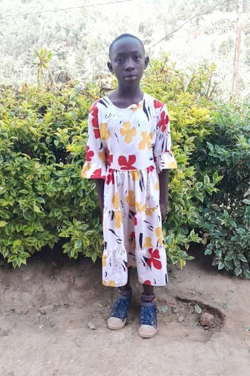 An unsponsored girl named Scovia from Rwanda who lives in an AIDS-affected area, is vulnerable to exploitation and has waited 585 days for a sponsor.