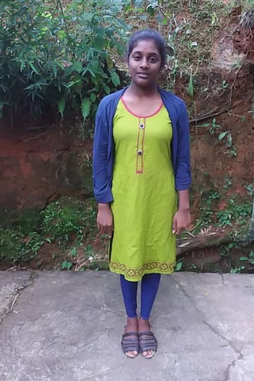 An unsponsored girl named Keshana from Sri Lanka who has waited 260 days for a sponsor.