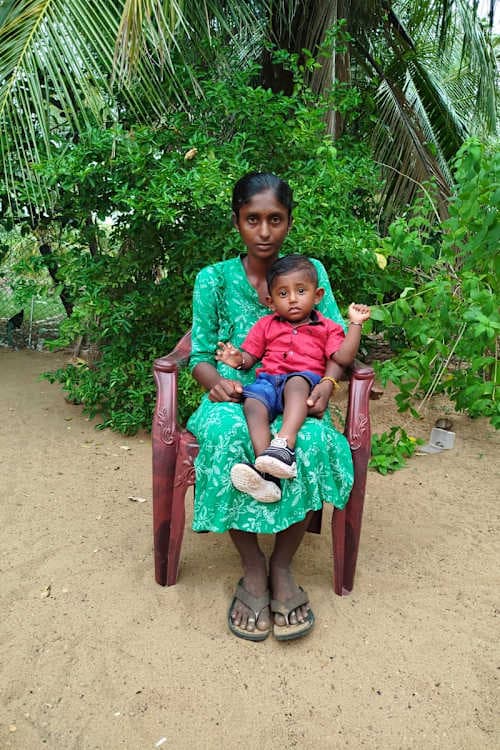 An unsponsored boy named Risi from Sri Lanka who has waited 603 days for a sponsor.