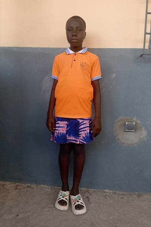 An unsponsored girl named Sylvie from Togo who lives in an AIDS-affected area, is vulnerable to exploitation and has waited 527 days for a sponsor.