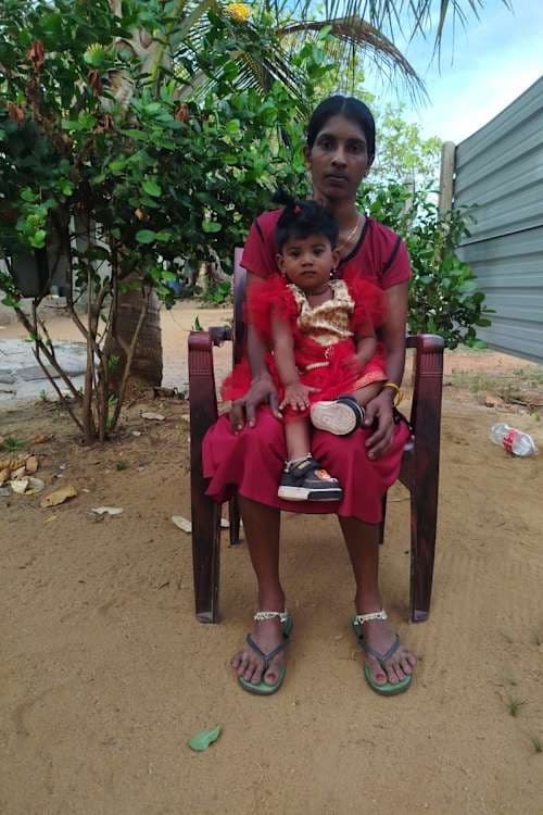 An unsponsored girl named Shana from Sri Lanka who has waited 576 days for a sponsor.