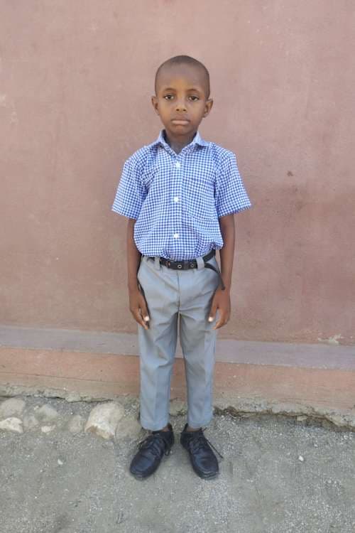 An unsponsored boy named Djiniold from Haiti who is vulnerable to exploitation and has waited 1078 days for a sponsor.
