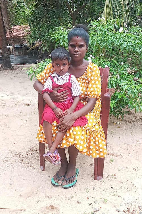 An unsponsored girl named Riththikka from Sri Lanka who has waited 576 days for a sponsor.