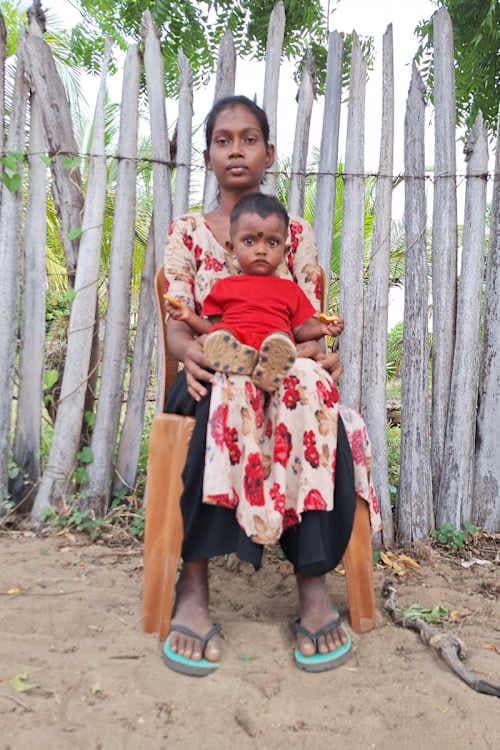 An unsponsored girl named Sasvina from Sri Lanka who has waited 568 days for a sponsor.