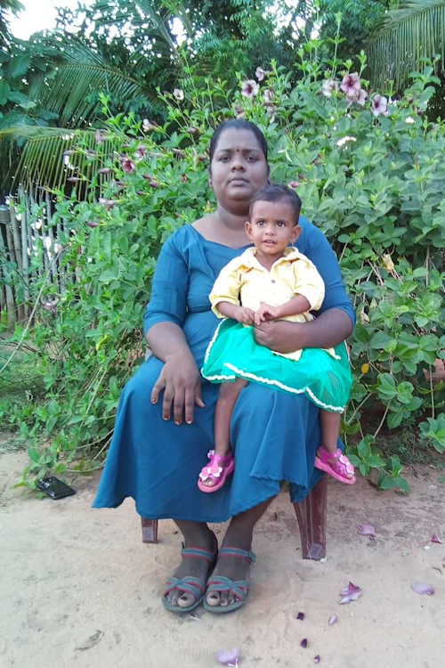 An unsponsored girl named Varshana from Sri Lanka who has waited 569 days for a sponsor.