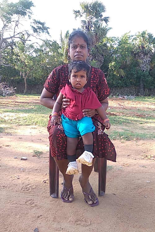 An unsponsored girl named Thanvika from Sri Lanka who has waited 548 days for a sponsor.