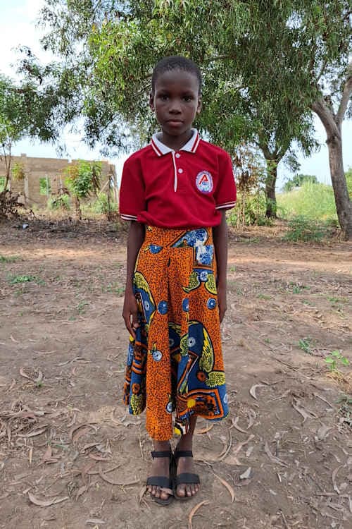 An unsponsored girl named Agnes from Ghana who lives in an AIDS-affected area and has waited 357 days for a sponsor.