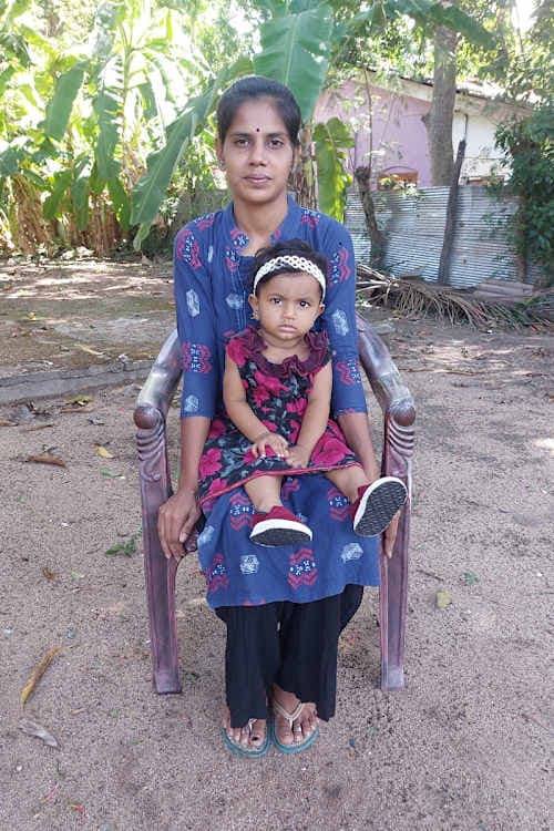 An unsponsored girl named Shashmitha from Sri Lanka who has waited 605 days for a sponsor.