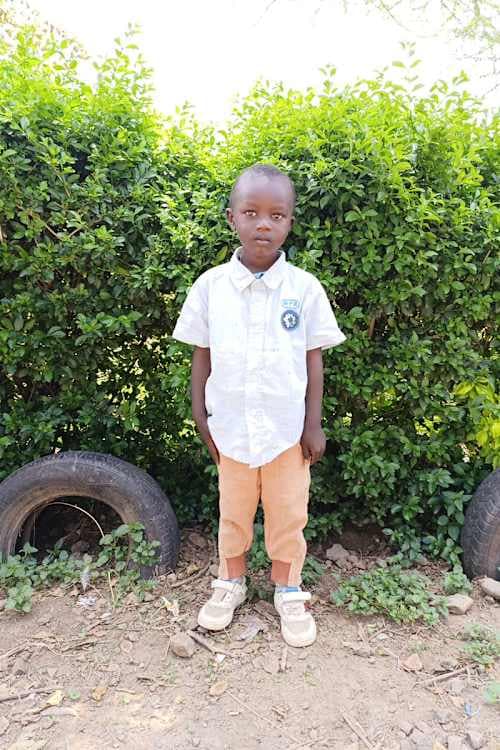 An unsponsored boy named Kelvin from Kenya who lives in an AIDS-affected area and has waited 499 days for a sponsor.